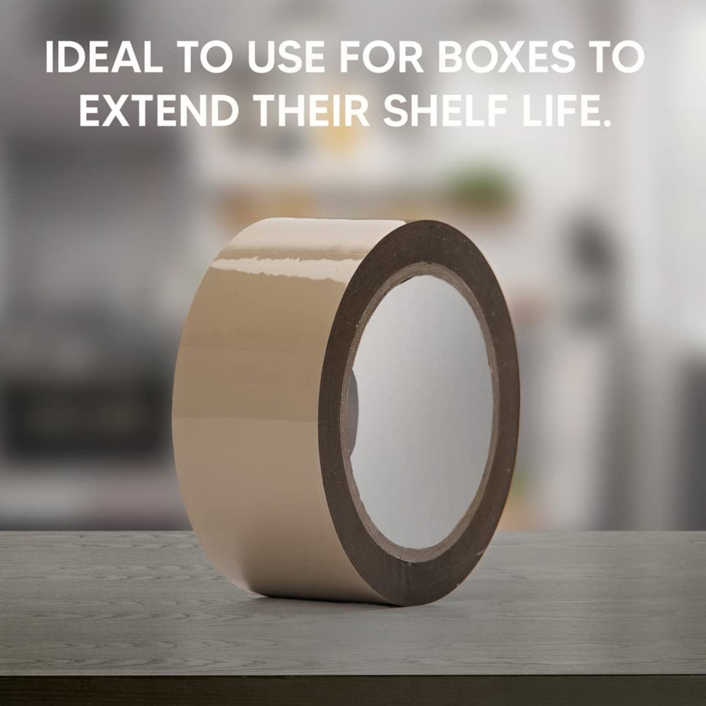 Brown Packaging Tape Rolls - 6pcs