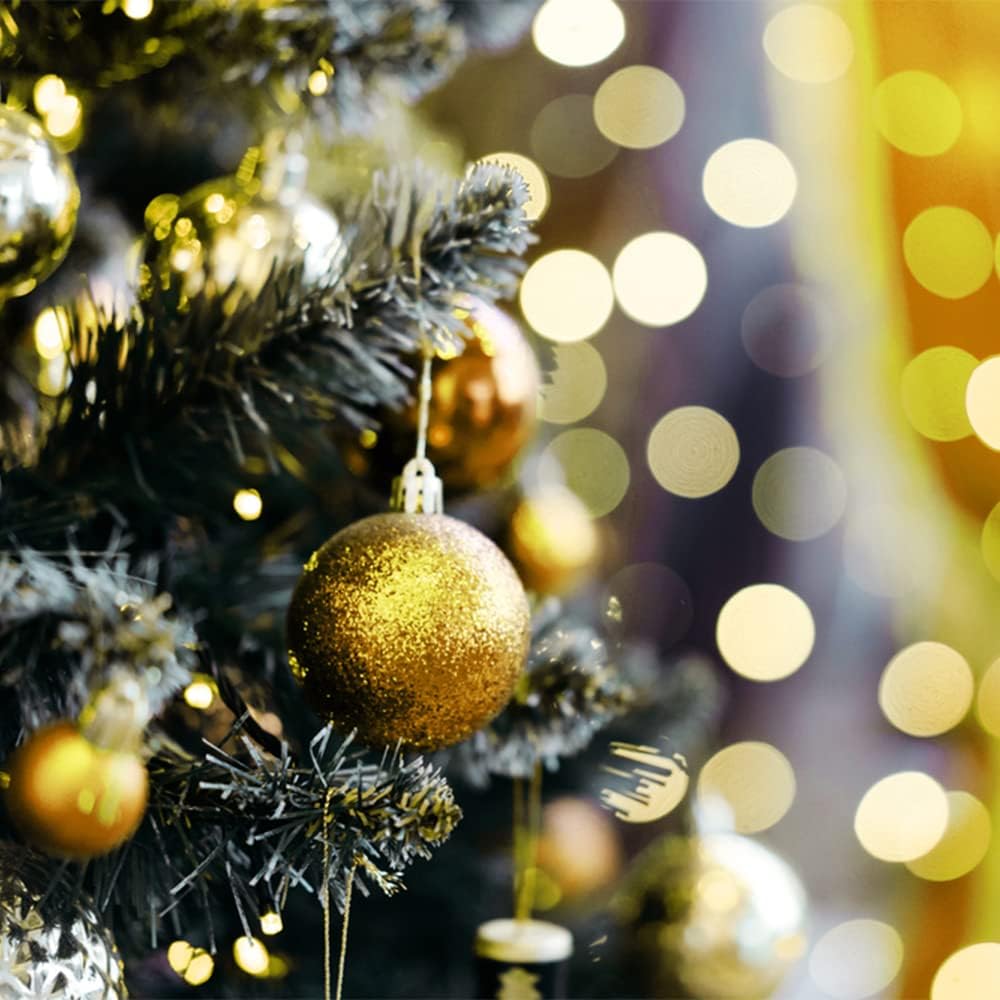 Christmas Balls Decoration - 25mm, Gold, 32pcs