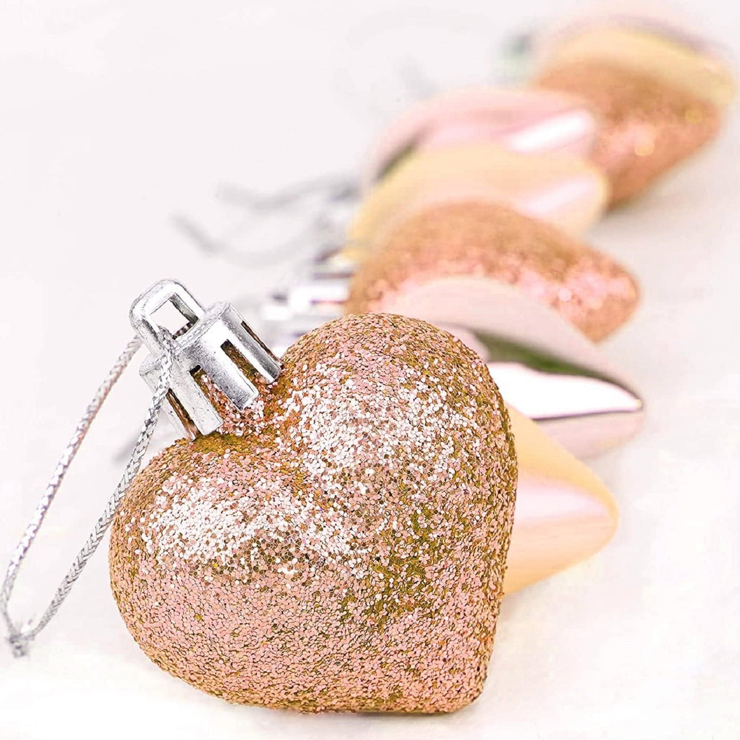 Heart Baubles Hanging Ornaments