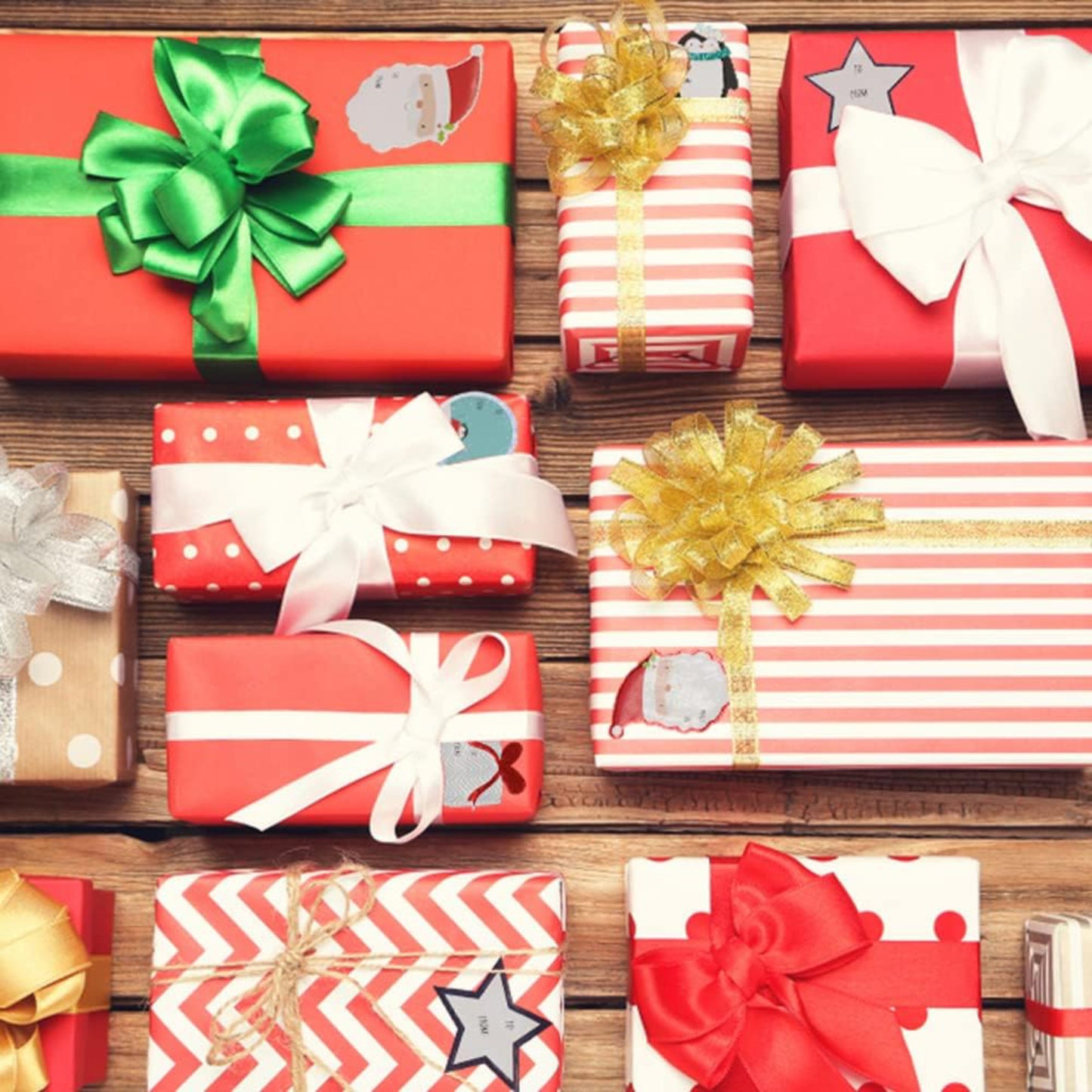 Christmas Labels Stickers Self-Adhesive