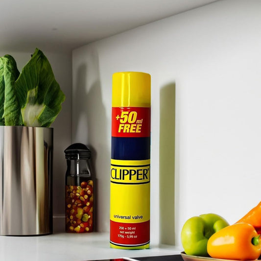 3 Clipper Gas 300ml + 1 Refillable BBQ Lighter