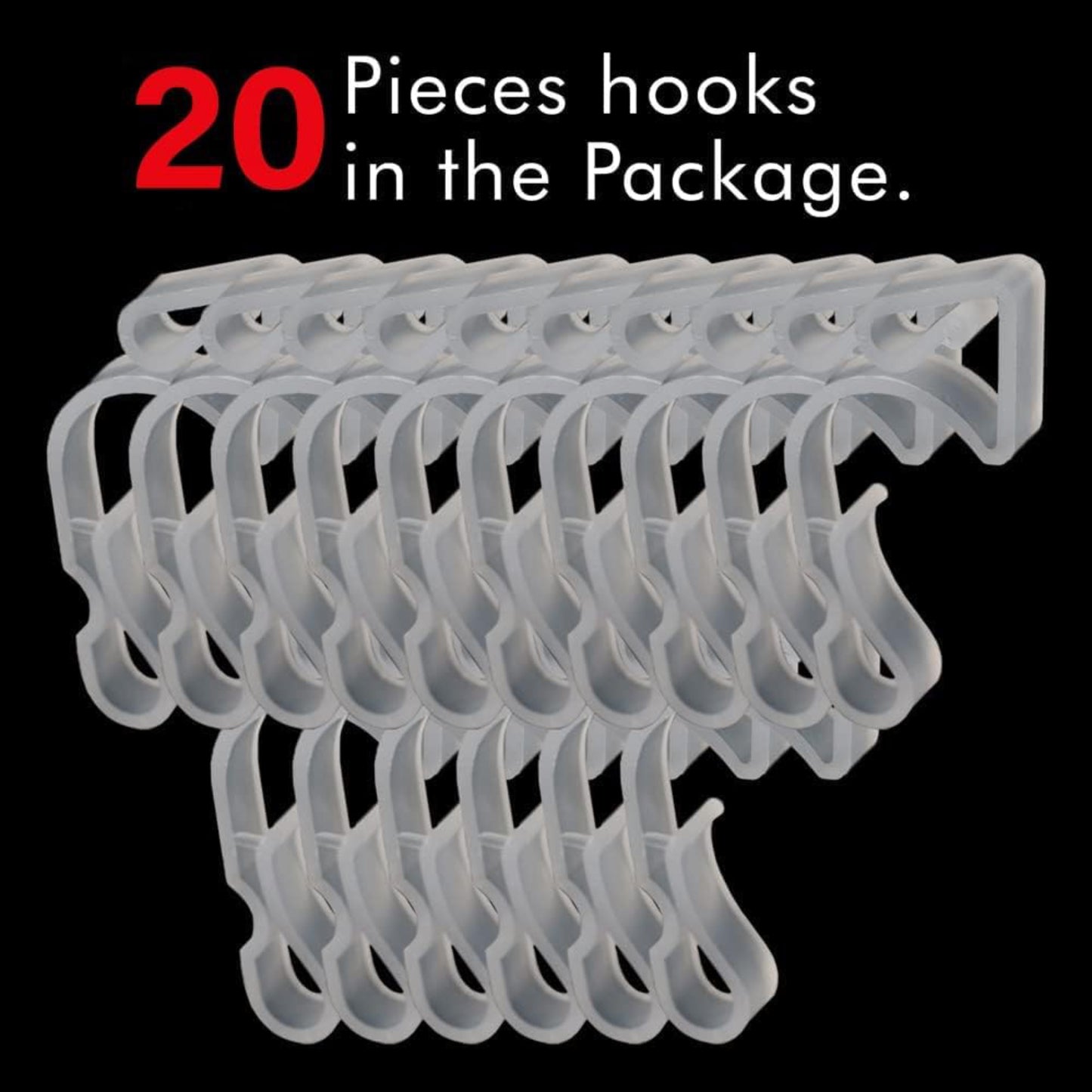 Giant Gutter Hooks Clear