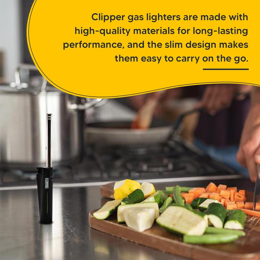 Lighters Long Refillable Clipper Tube Gas Lighters
