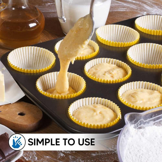 Muffin Nonstick Carbon Steel Material Baking Tray Black