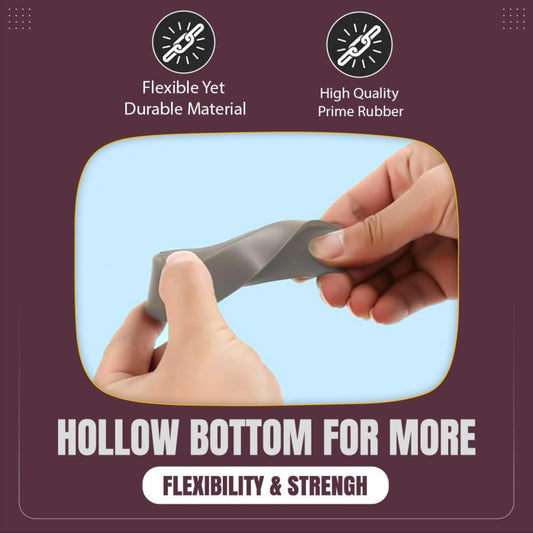 Non-Slip Rubber Door Wedge Stopper for Homes