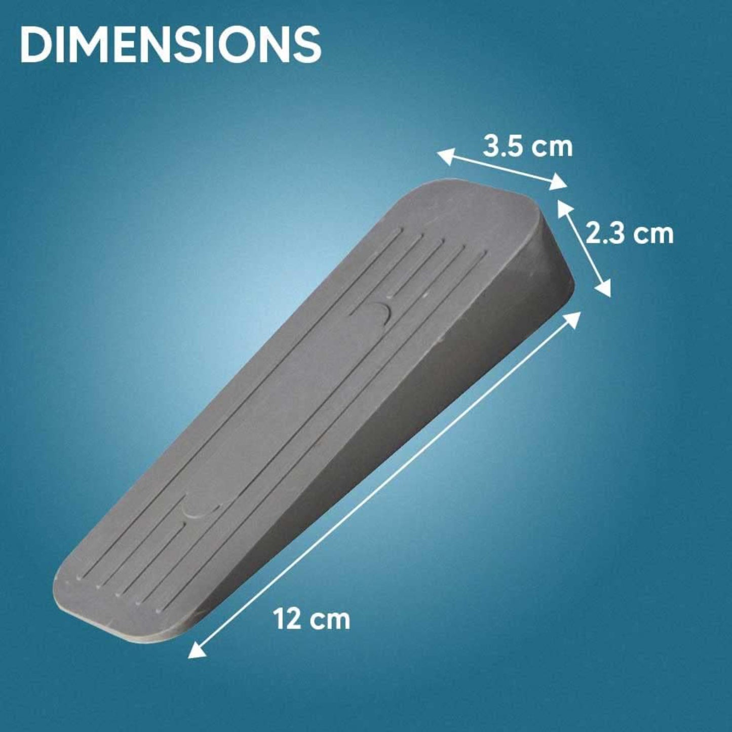 Non-Slip Rubber Door Wedge Stopper for Homes