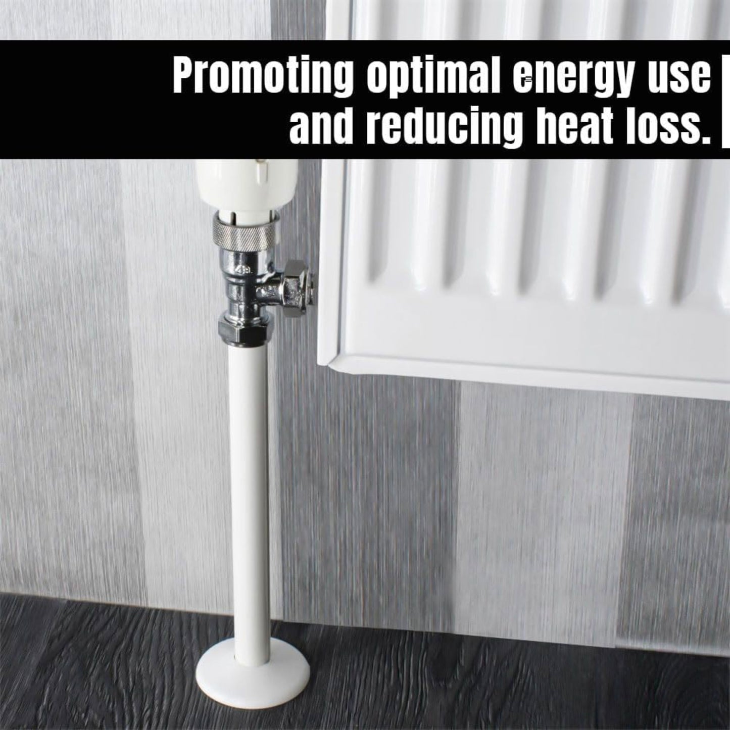 Radiator Pipe Covers Sleeves White