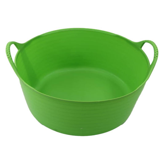 Shallow Tub With Double Handles - 15Ltr, Green