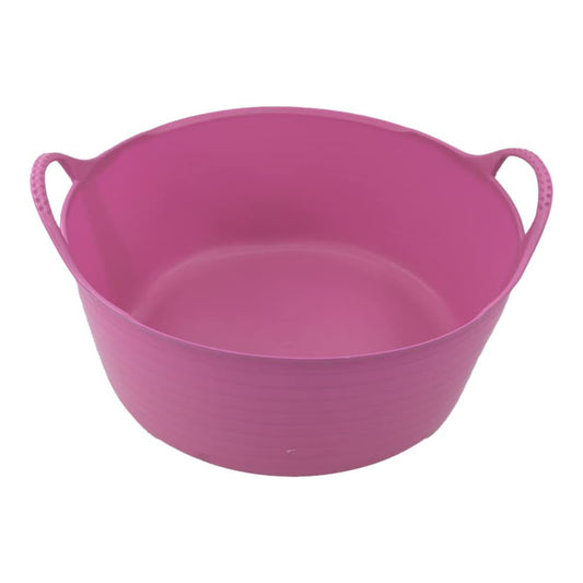 Shallow Tub With Double Handles - 15Ltr, Pink