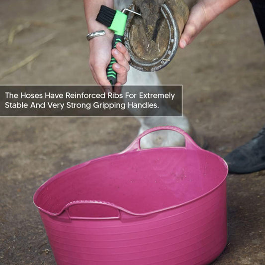 Shallow Tub With Double Handles - 15Ltr, Pink