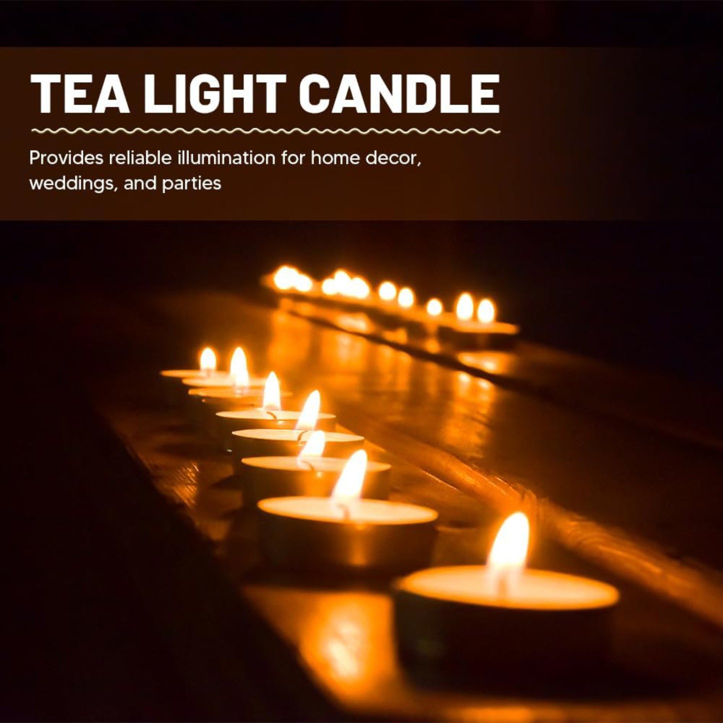 Tea Lights Candles 4 Hours Long