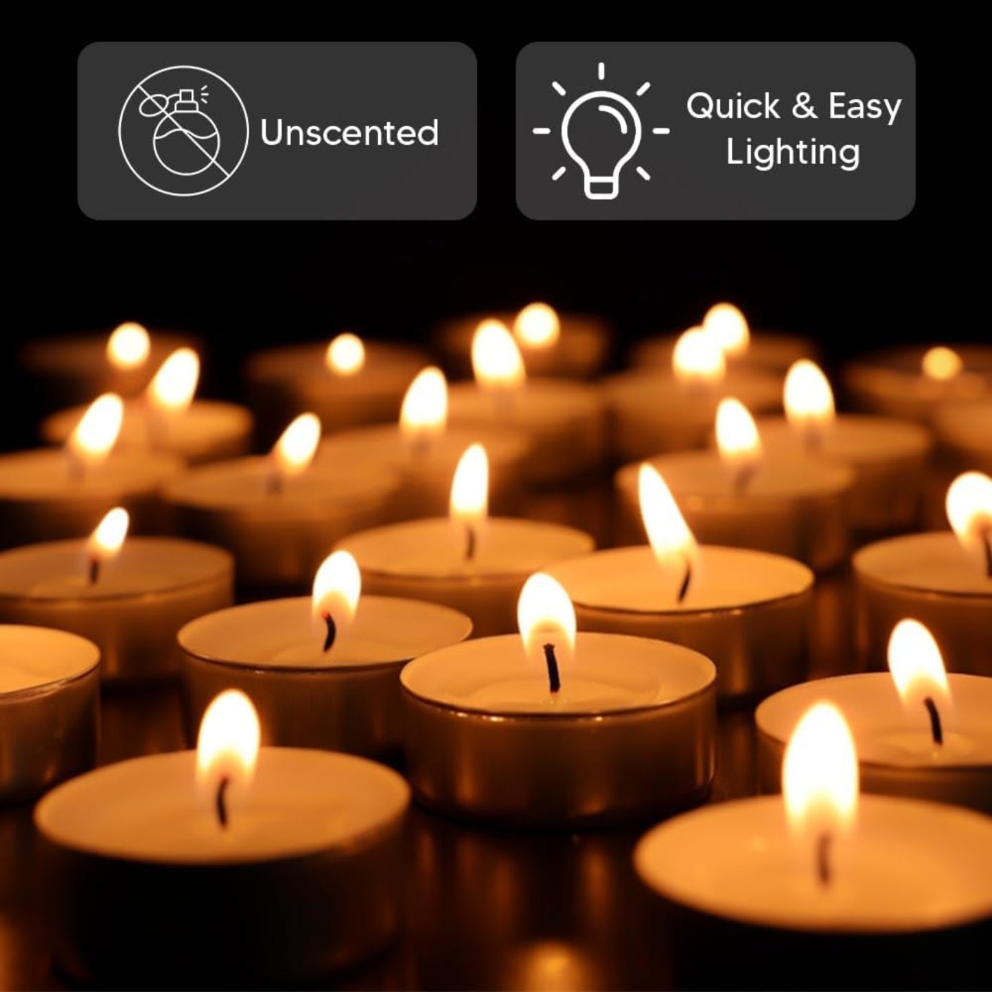 Tea Lights Candles 4 Hours Long