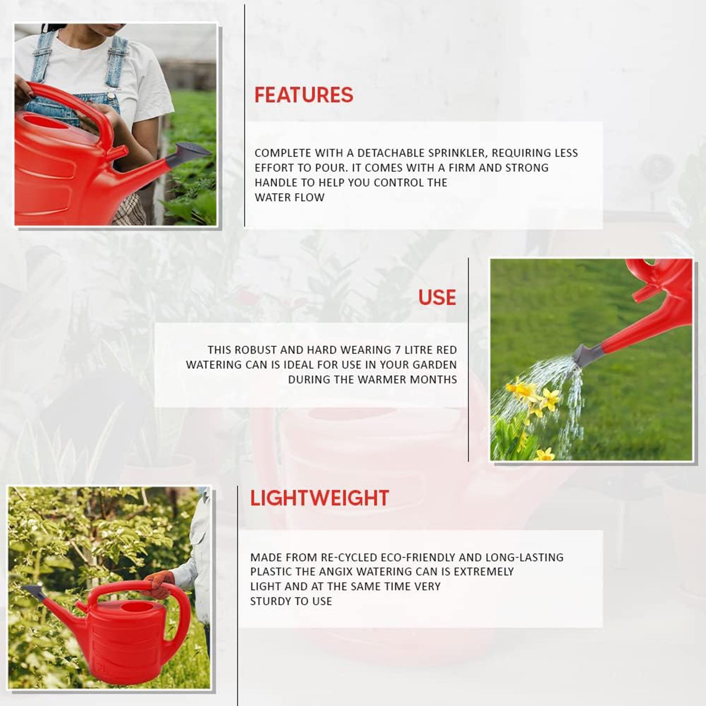 Watering Can with Rose Head