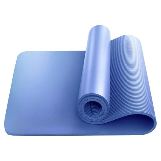 Yoga Mat Large & 10mm Thick - 183 x 60cm, Blue