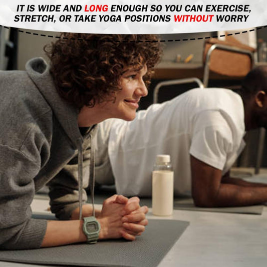 Yoga Mat Large & 10mm Thick Grey