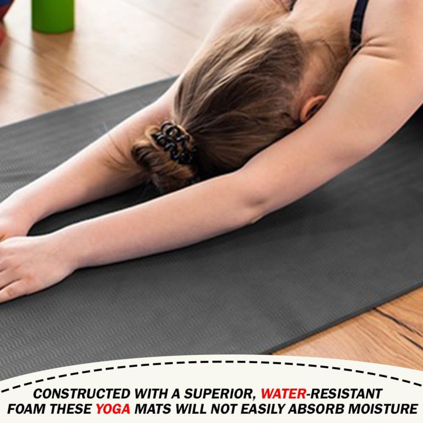 Yoga Mat Large & 10mm Thick Grey