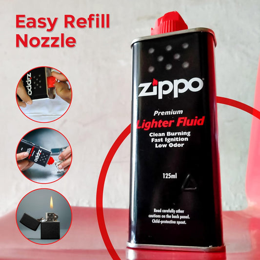 Ziippo 125ml Lighter Fluid with BBQ Lighter