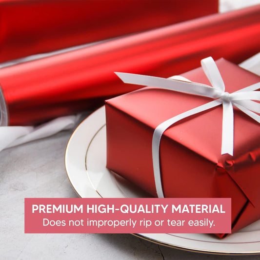 Christmas Metallic Foil Effect Wrapping Papers Rolls