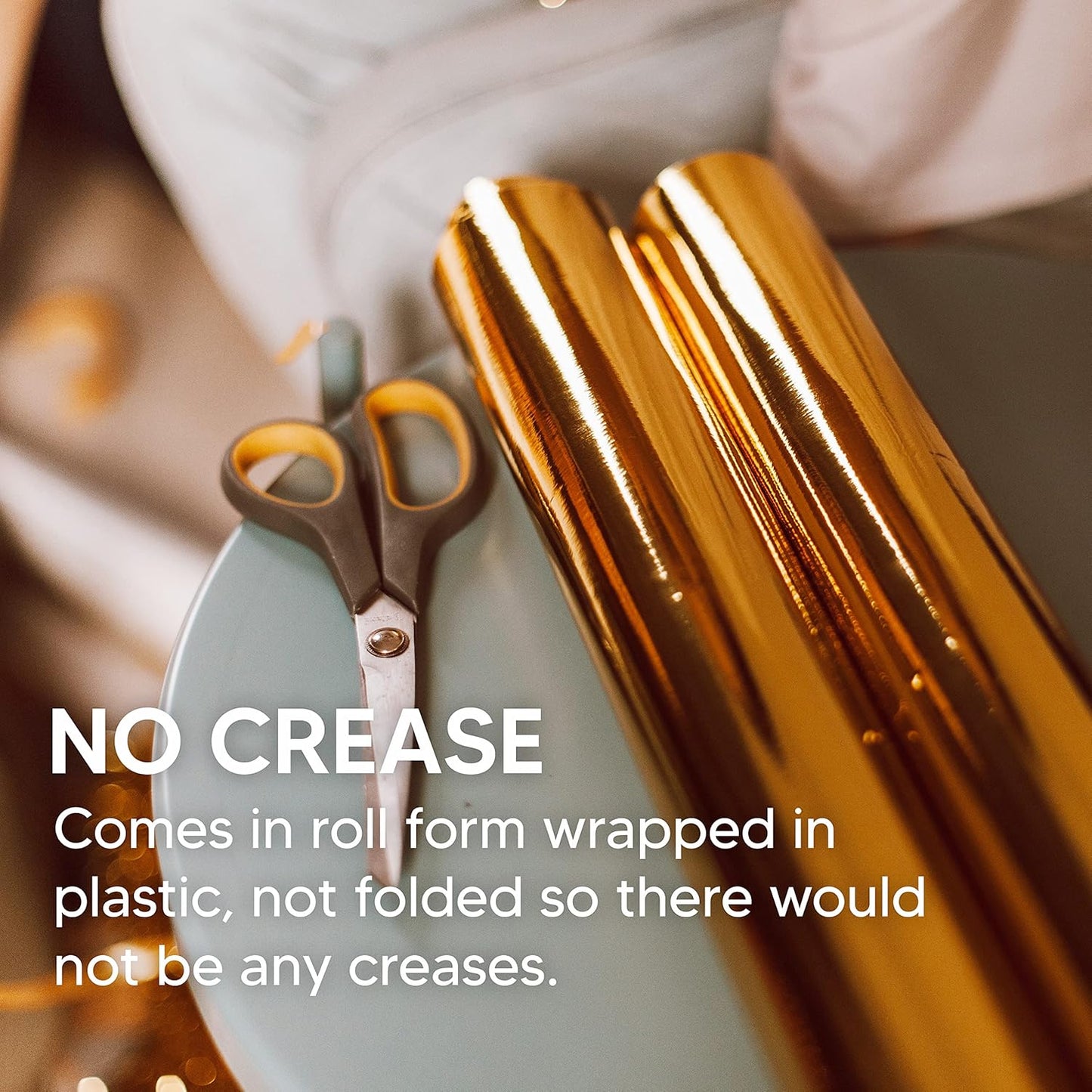 Christmas Metallic Foil Effect Wrapping Papers Rolls