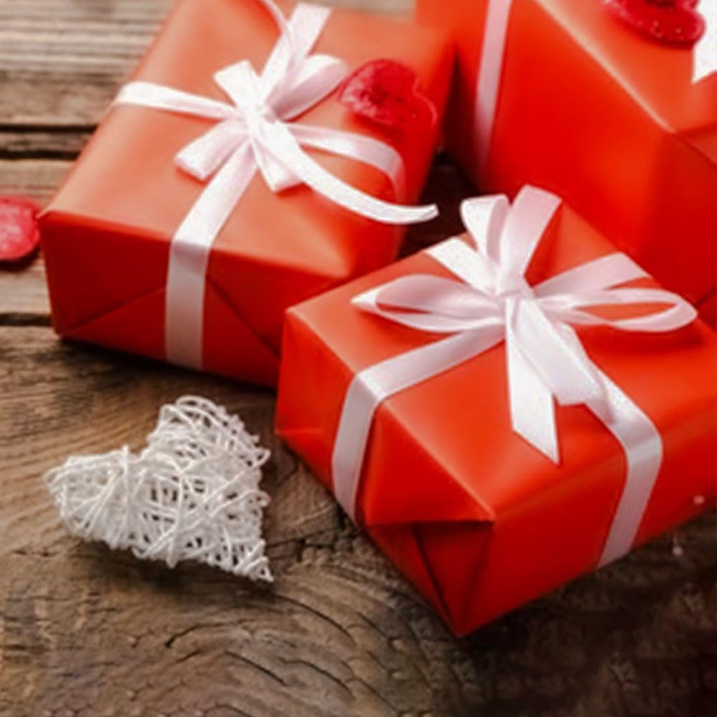 Christmas Metallic Foil Effect Red Wrapping Papers Rolls