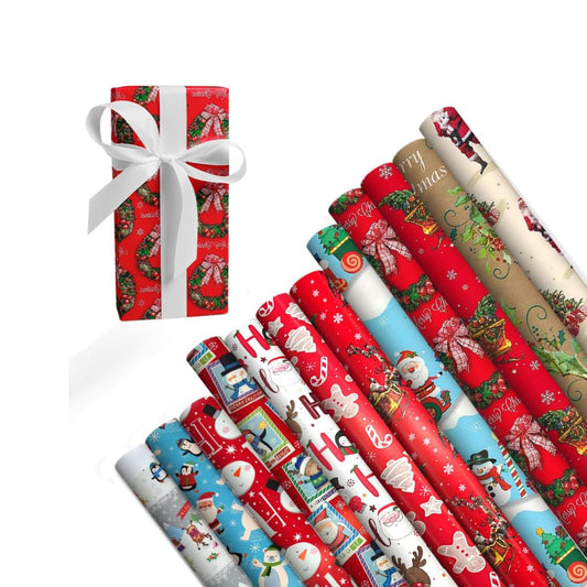 Christmas Wrapping Paper Roll Assorted Designs