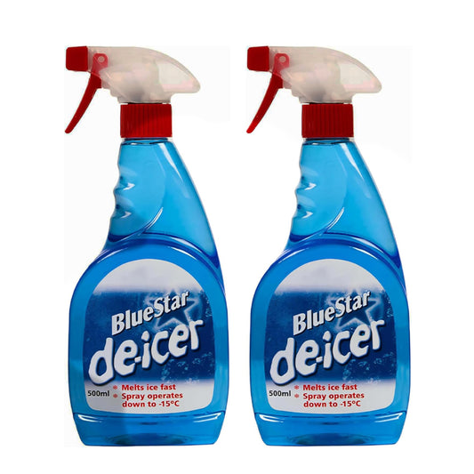 Blue Star De-Icer Trigger Spray Bottle - 500ml, 2pcs