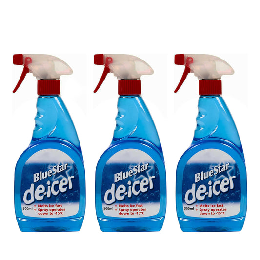 Blue Star De-Icer Trigger Spray Bottle - 500ml, 3pcs