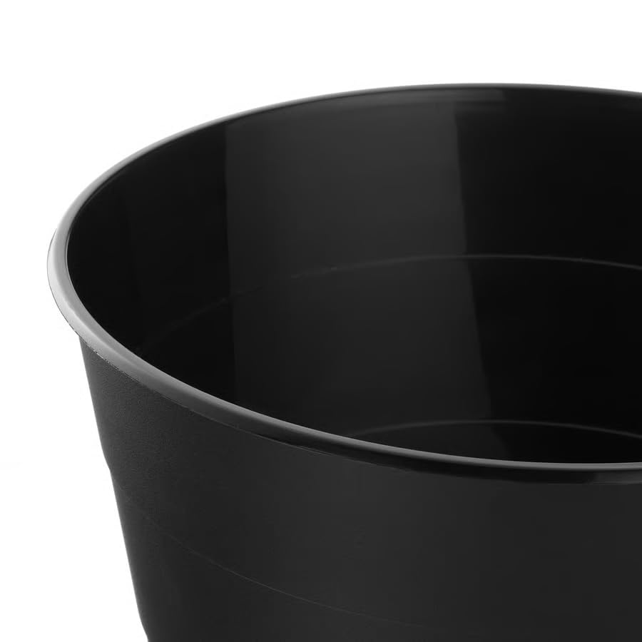 Waste Paper Bin Made from Polypropylene, Black, Diameter 28cm, Height: 28cm, Volume: 10Litres, Plastic