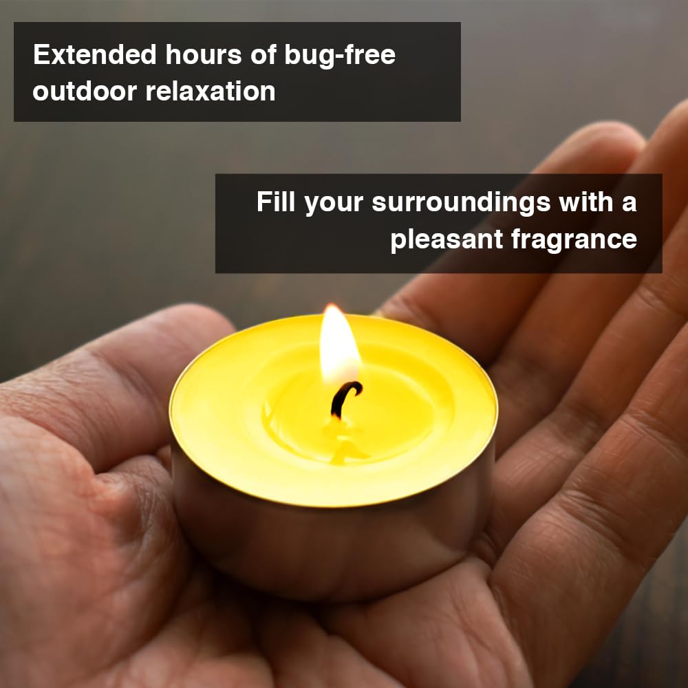ANGIX Citronella Candles for Indoor & Outdoor Gardens, Patios & Camping