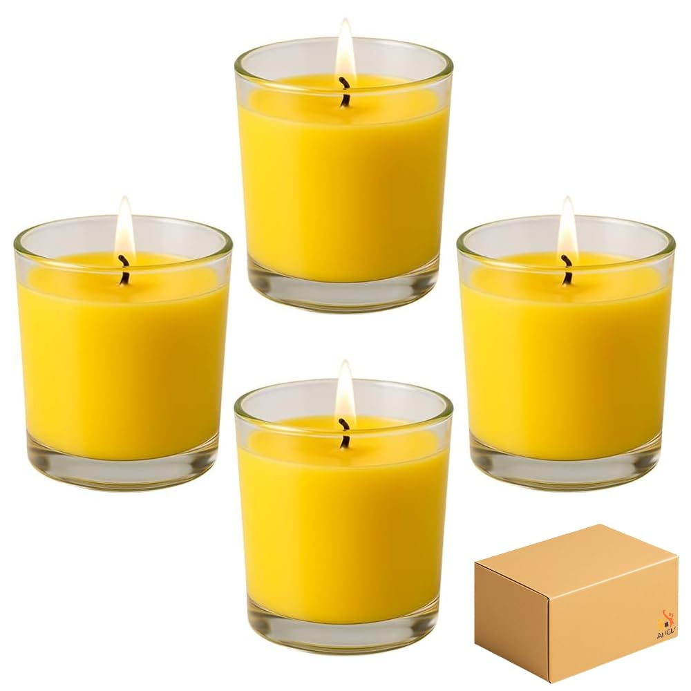 ANGIX Citronella Candles for Indoor & Outdoor Gardens, Patios & Camping