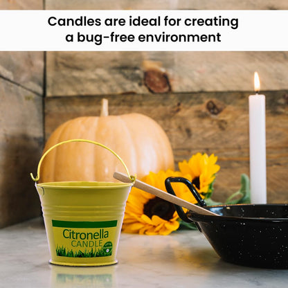 ANGIX Citronella Candles for Indoor & Outdoor Gardens, Patios & Camping