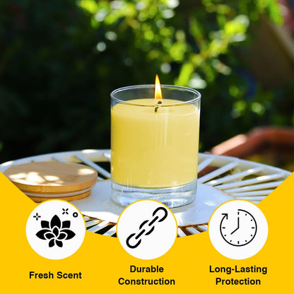 ANGIX Citronella Candles for Indoor & Outdoor Gardens, Patios & Camping