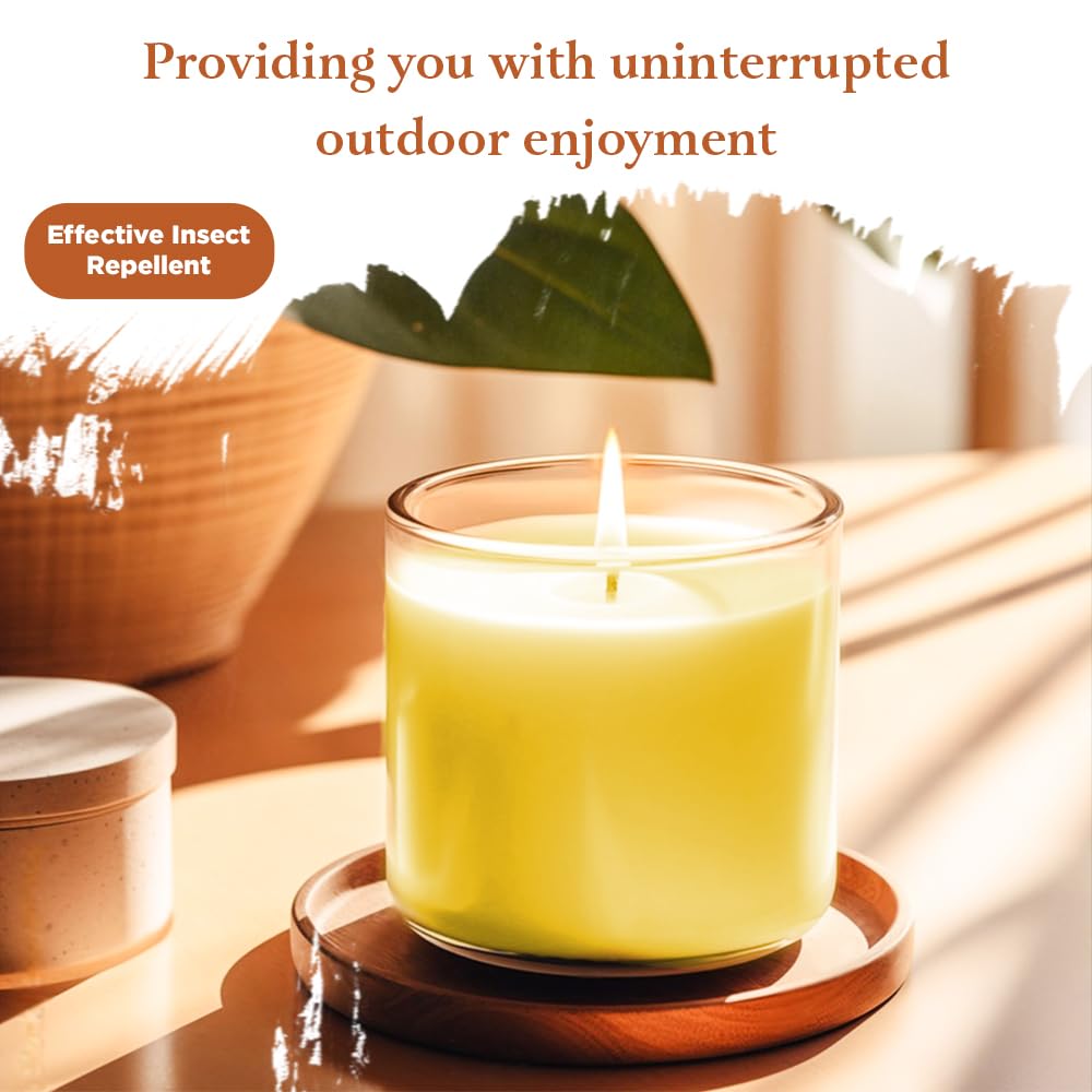 ANGIX Citronella Candles for Indoor & Outdoor Gardens, Patios & Camping