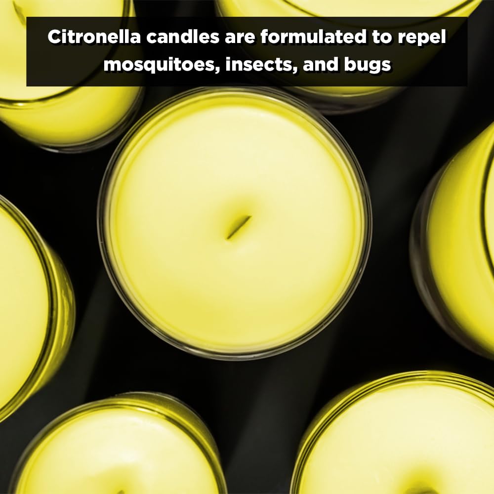 ANGIX Citronella Candles for Indoor & Outdoor Gardens, Patios & Camping