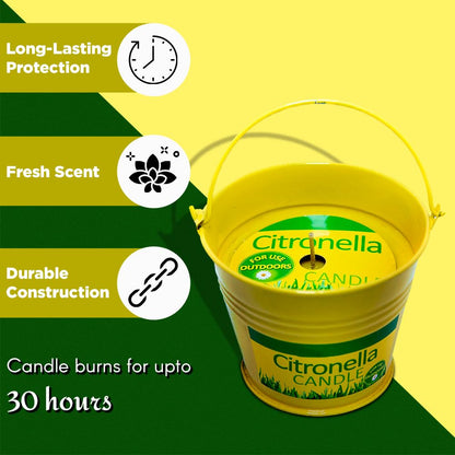 ANGIX Citronella Candles for Indoor & Outdoor Gardens, Patios & Camping