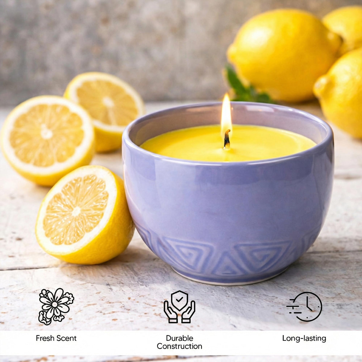 ANGIX Citronella Candles for Indoor & Outdoor Gardens, Patios & Camping