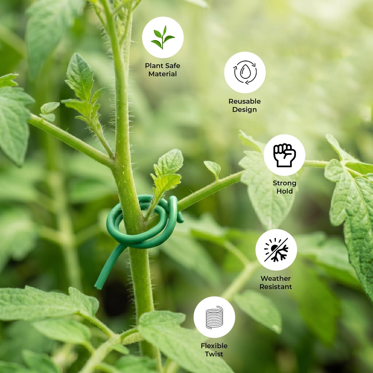 ANGIX Garden Netting, Plant Labels & Plant Ties for Healthy Growth
