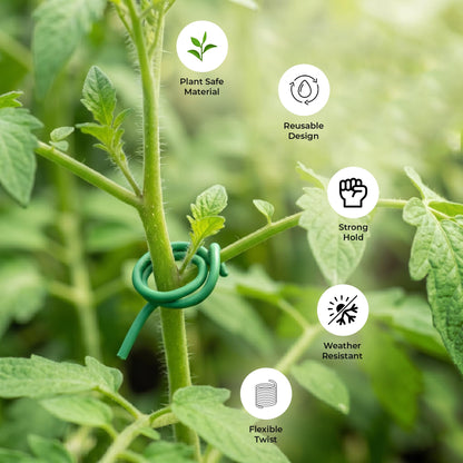 ANGIX Garden Netting, Plant Labels & Plant Ties for Healthy Growth