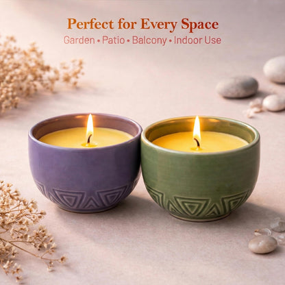 ANGIX Citronella Candles for Indoor & Outdoor Gardens, Patios & Camping
