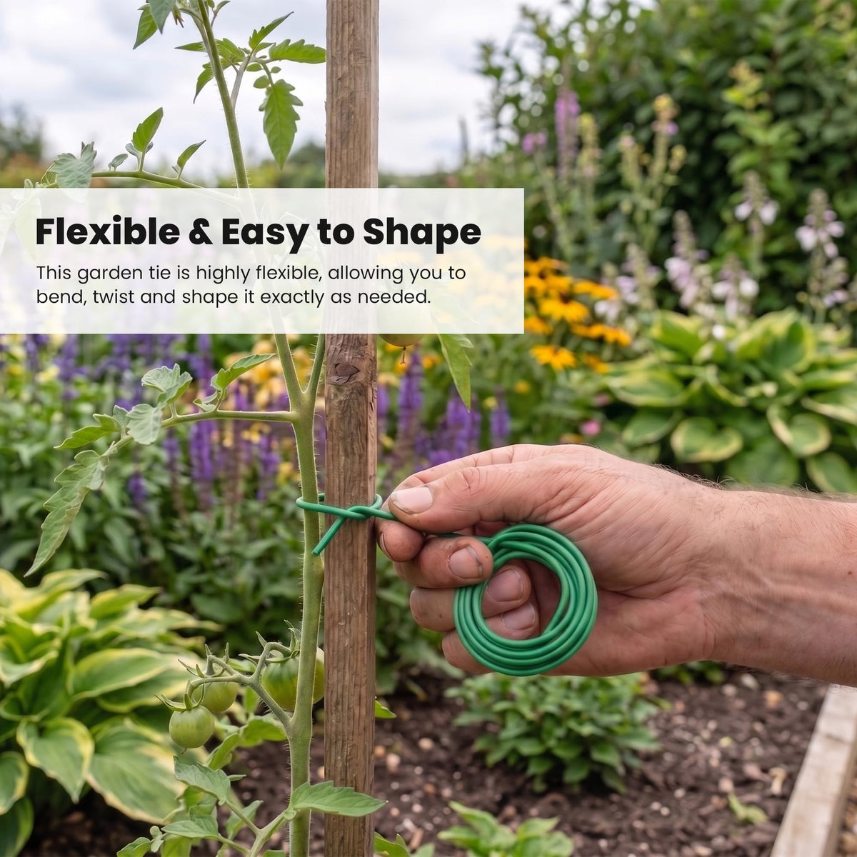 ANGIX Garden Netting, Plant Labels & Plant Ties for Healthy Growth