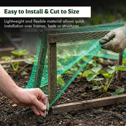 ANGIX Garden Netting, Plant Labels & Plant Ties for Healthy Growth