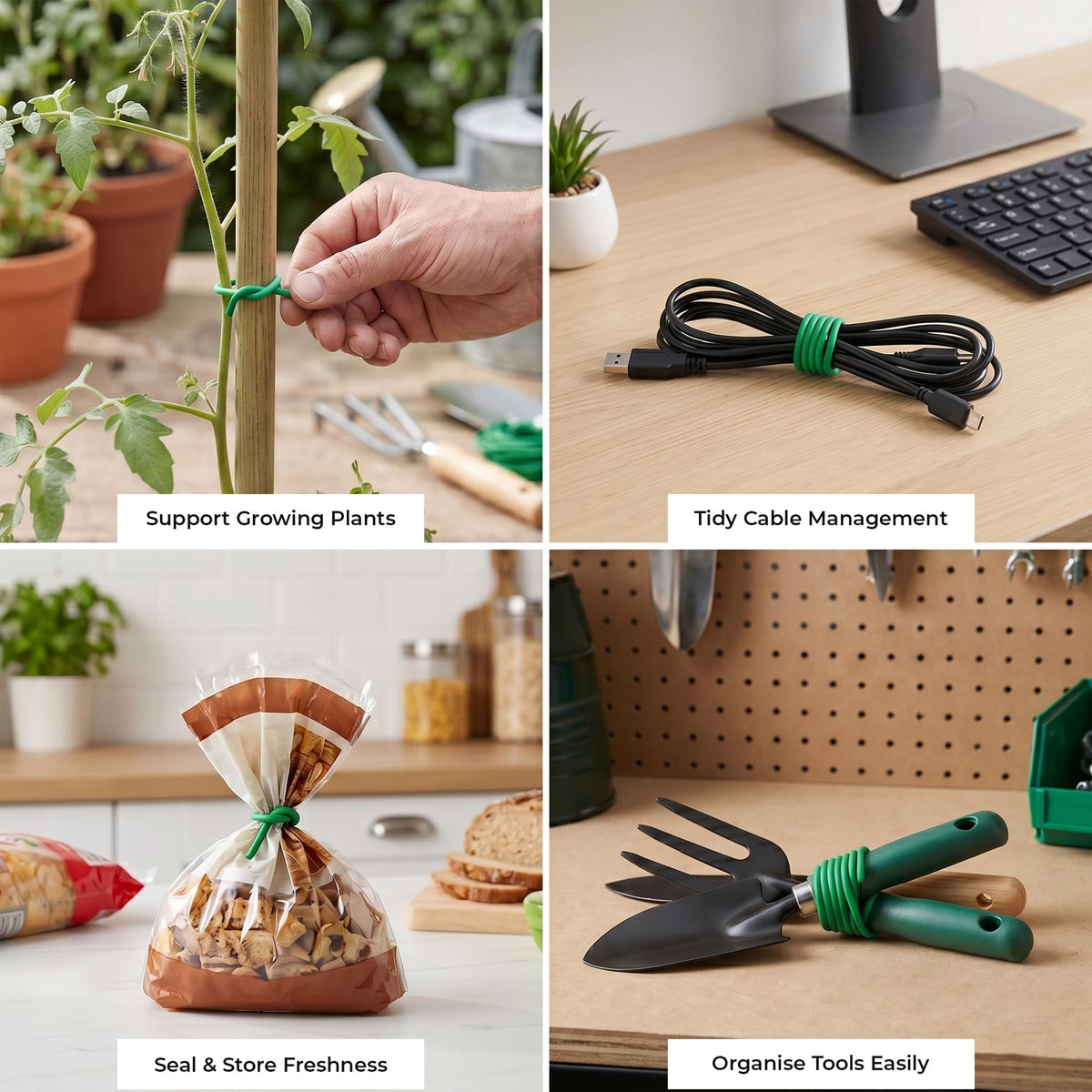 ANGIX Garden Netting, Plant Labels & Plant Ties for Healthy Growth