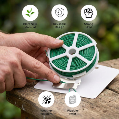 ANGIX Garden Netting, Plant Labels & Plant Ties for Healthy Growth