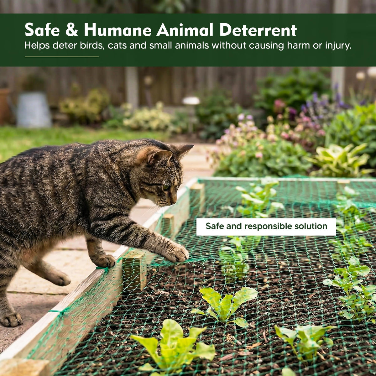 ANGIX Garden Netting, Plant Labels & Plant Ties for Healthy Growth