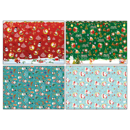 ANGIX 32 x Large Sheets of Christmas Wrapping Paper 70 x 50cm Cute & Traditional Assorted Designs Xmas Present Wrapping Paper for Gift Wrap