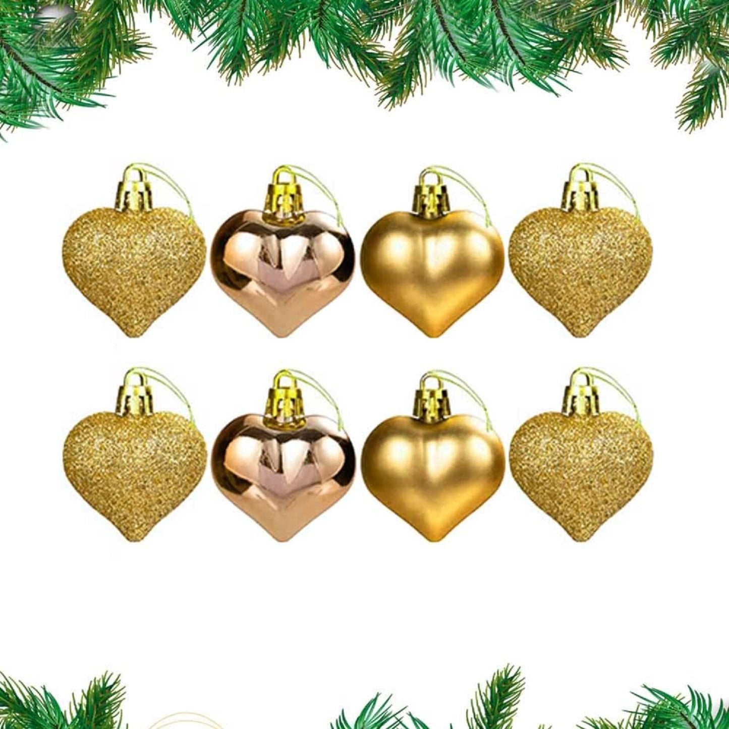 Heart Baubles Hanging Ornaments