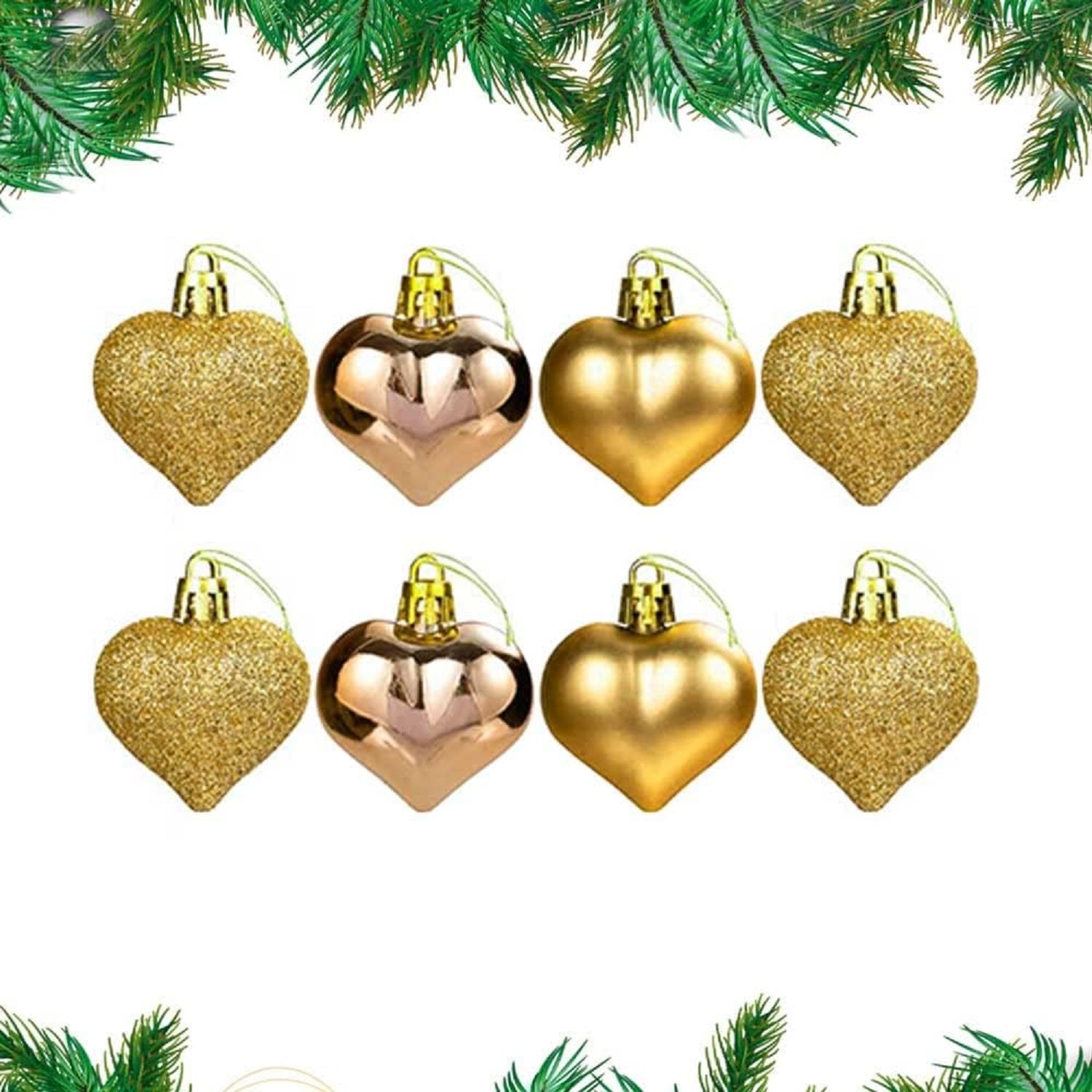 Heart Baubles Hanging Ornaments