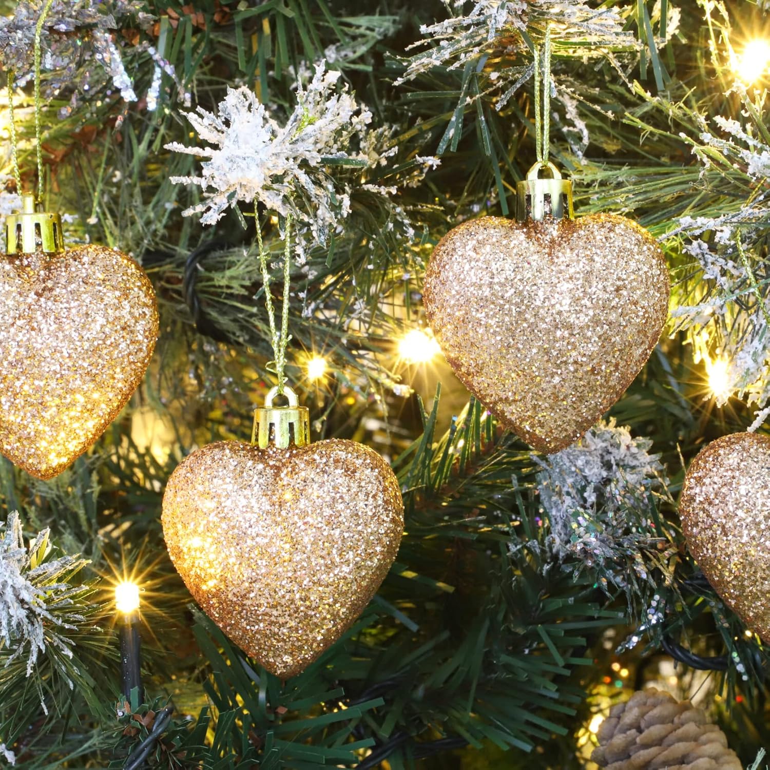 Heart Baubles Hanging Ornaments