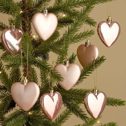 Heart Baubles Hanging Ornaments