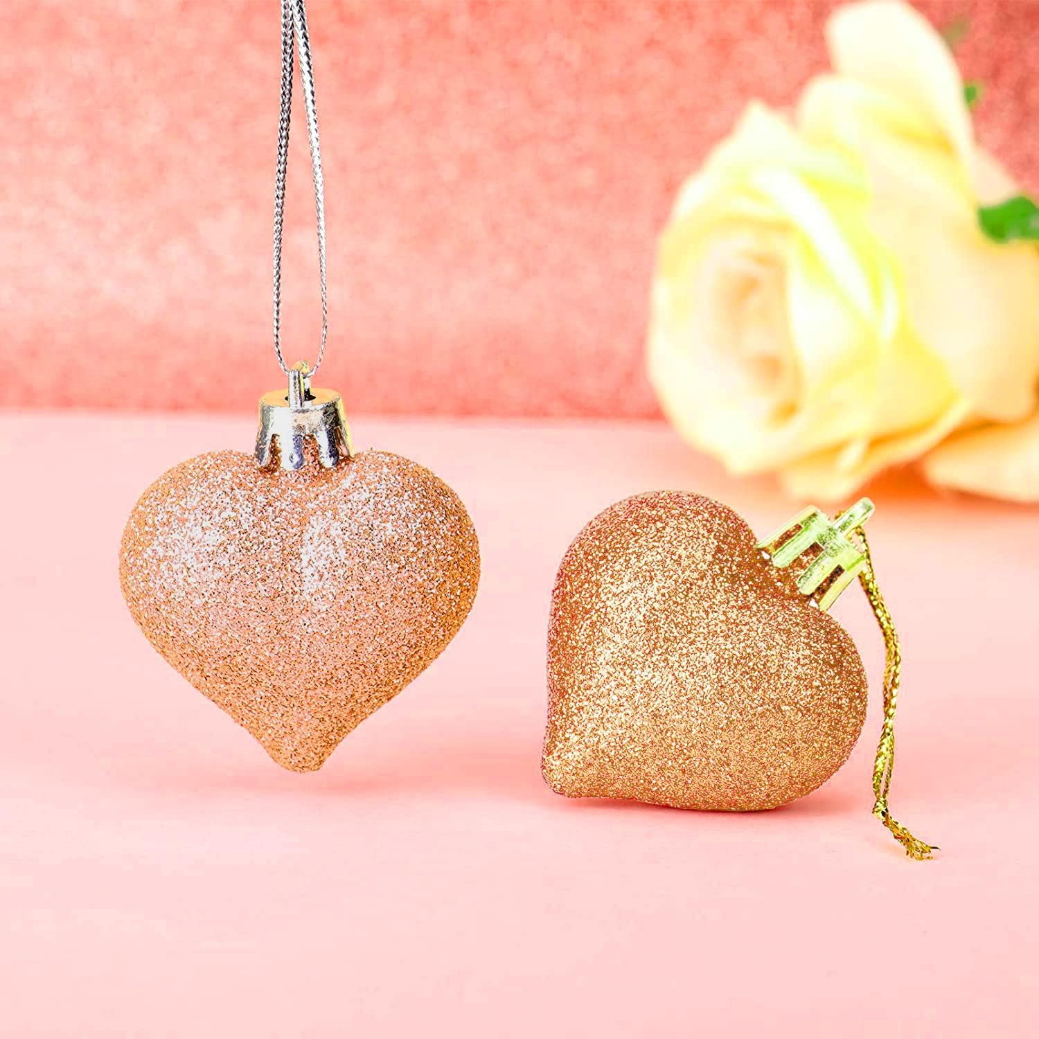 Heart Baubles Hanging Ornaments